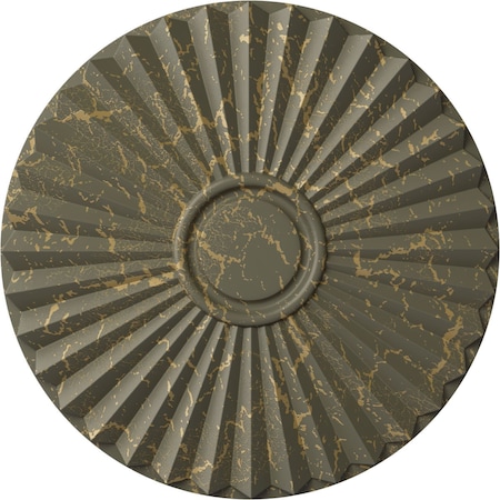 Ekena Millwork Shakuras Ceiling Medallion (For Canopies up to 5"), 19 3/4"OD x 1 3/8"P, Witch Hazel Crackle CM20SHWHC